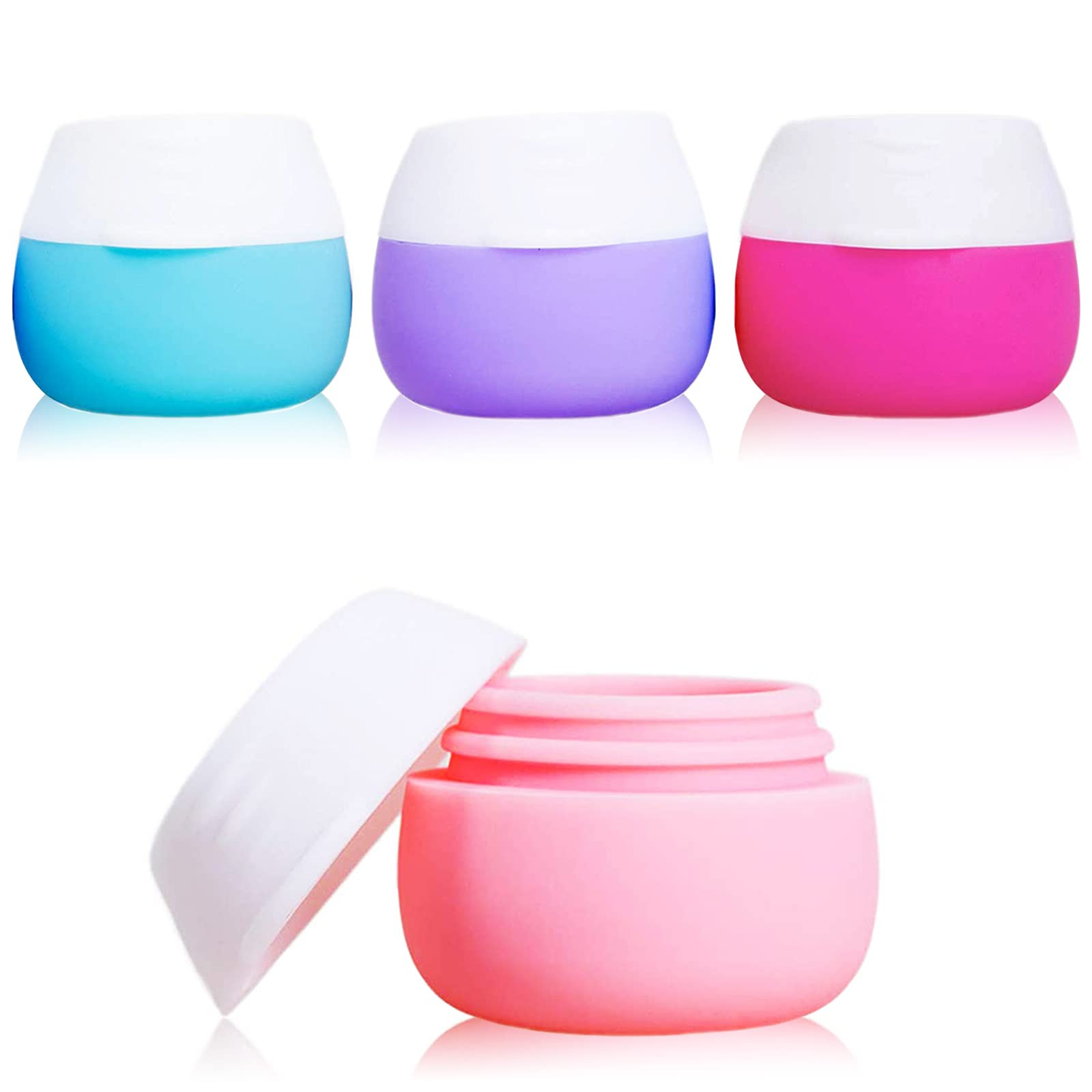 Gemice Silicone Cream Jars, TSA Approved Travel Size Containers - Leak-proof Travel Accessories w... | Amazon (US)