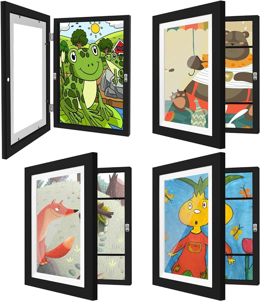 HEPFLANZE 4 Pack Kids Artwork Frames Changeable 8.5 x 11 Children Art Projects Kids Art Frames Fr... | Amazon (US)