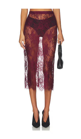 Makena Lace Pencil Skirt | Revolve Clothing (Global)