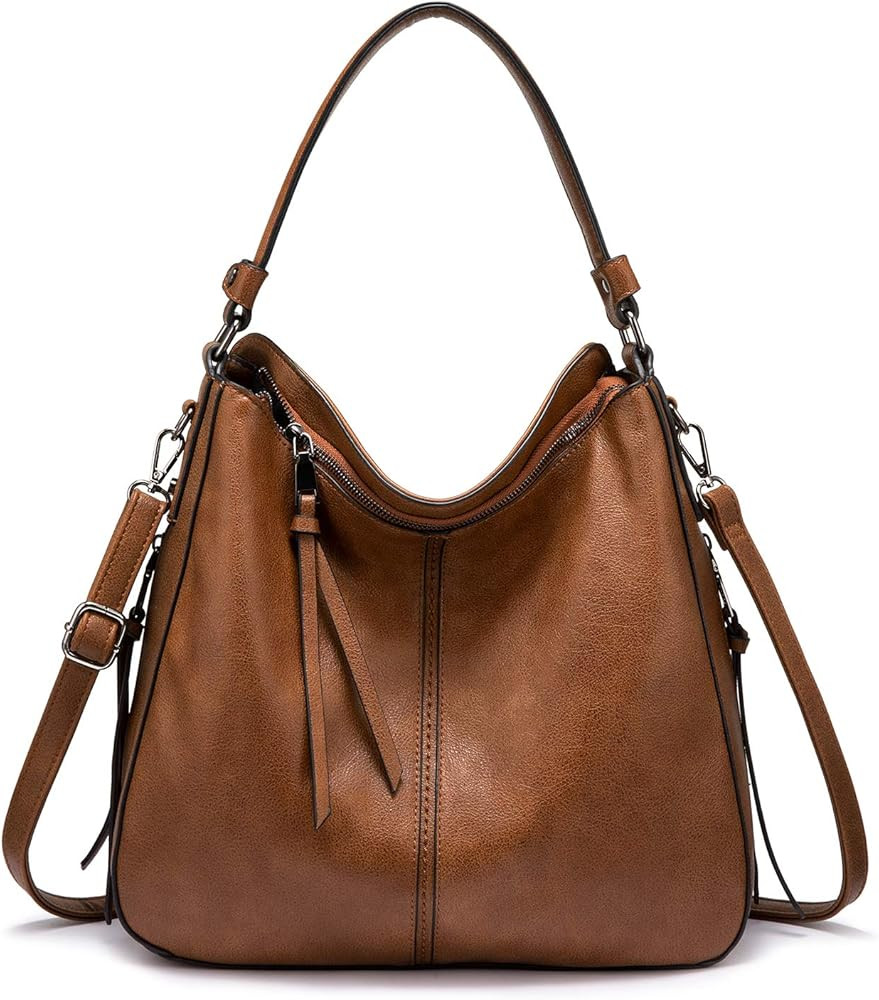 Realer Hobo Crossbody Bag for Women, Designer Shoulder Purse Handbags | Amazon (US)