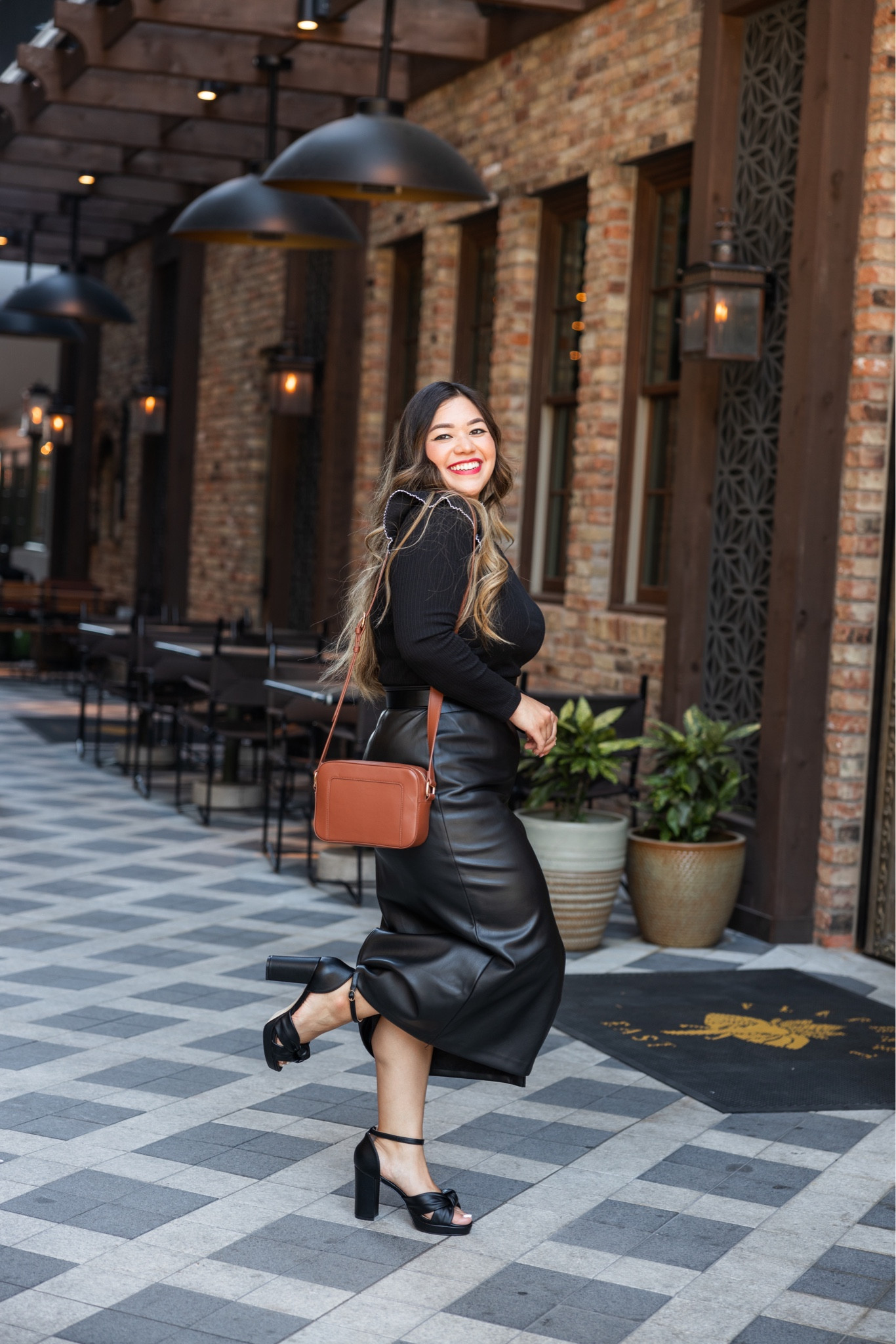 Pointelle Ribbed Ruffle Top - wearing large
Faux Leather Front Slit Midi Skirt - wearing size 10

fall outfits, loft haul, loft outfit, loft fashion, loft outfits, fall wedding guest outfit, teacher outfits, fall skirts, country concert outfit, work outfit, midi skirt, faux leather skirt, fall family photoshoot outfit, fall outfit, fall skirt, Nashville outfit, mock neck top, mock neck turtleneck top, gold buckle belt, black belt, bow heels, faux leather heels, knot heels, knot platform heels, camel camera bag, brown camera bag 

#LTKfindsunder100 #LTKmidsize #LTKfindsunder50