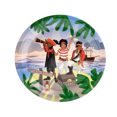 Anna + Pookie 9" Pirate Paper Party Plates 8 Ct. | Target
