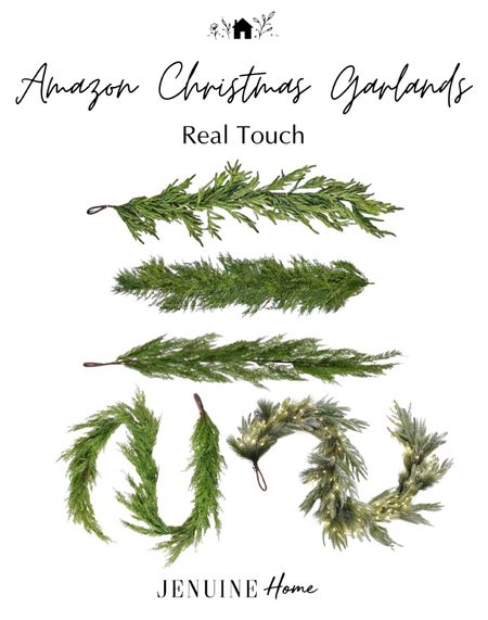 Amazon Christmas garlands. Evergreen garland real touch. Real touch garlands. Pre lit garland  

#LTKhome #LTKSeasonal #LTKHoliday
