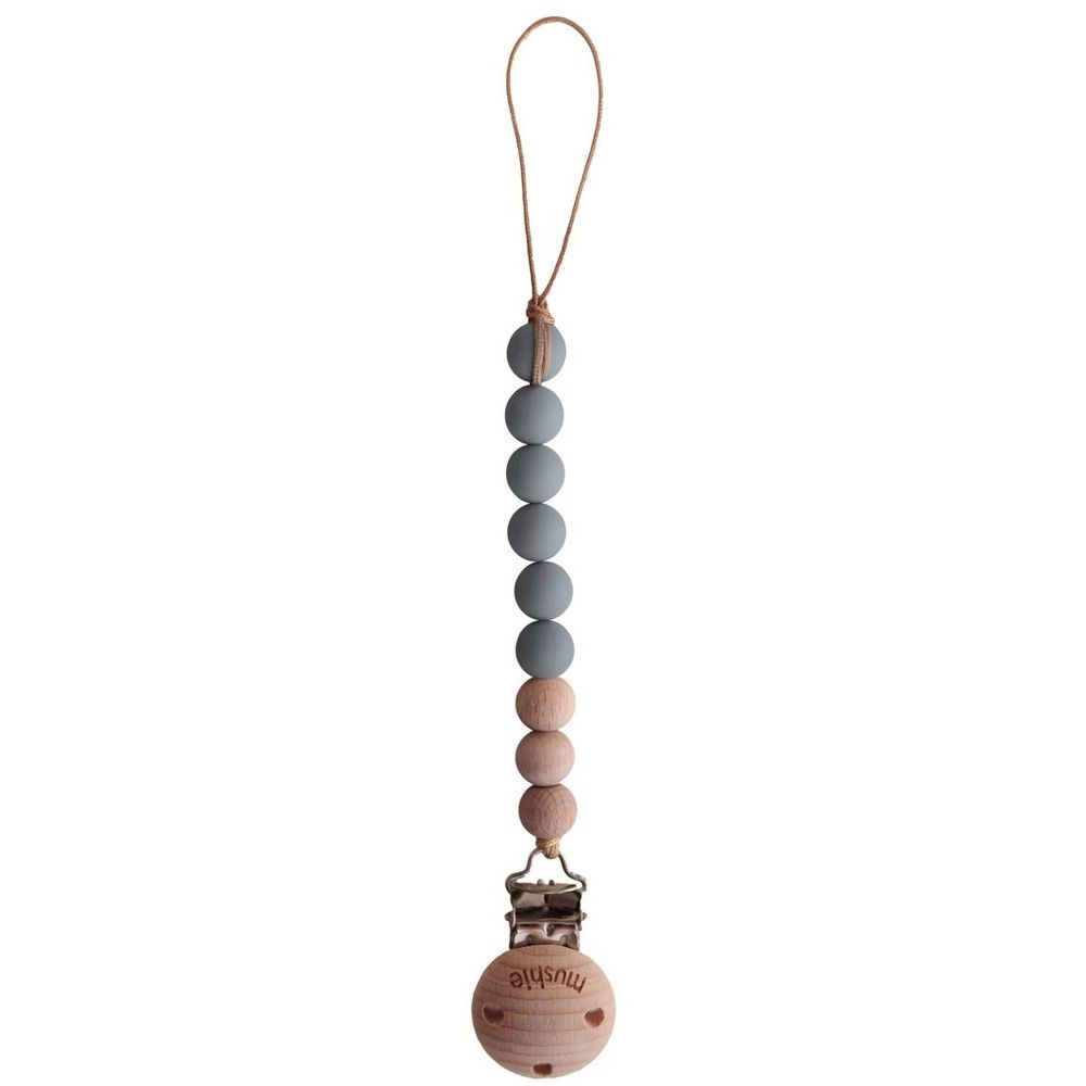 Mushie Cleo Pacifier Clip - Stone | Target