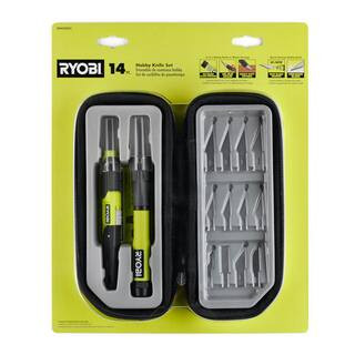 RYOBI 14-Piece Hobby Knife Set RHCKP05 - The Home Depot | The Home Depot