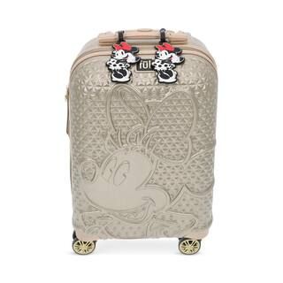 Ful Disney Minnie Mouse Texture 22.5 in. Spinner Luggage With 2 Id Tags, Gold FCFL0196WFC-270 - T... | The Home Depot