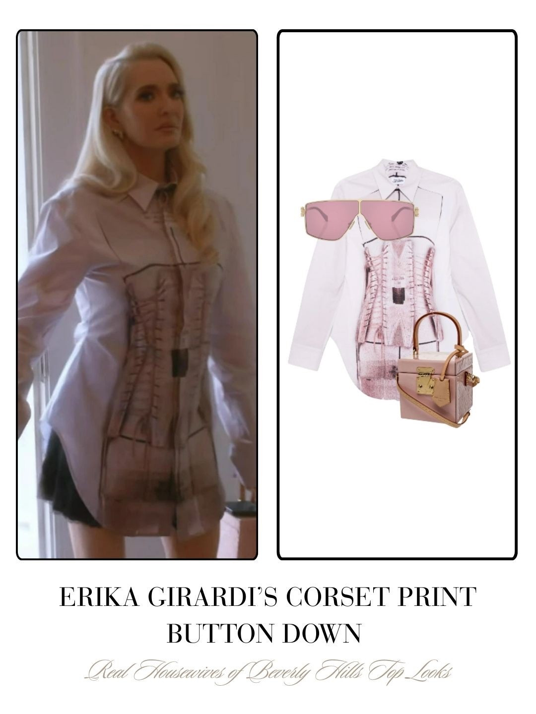 Erika Girardi’s Corset Print Button Down 