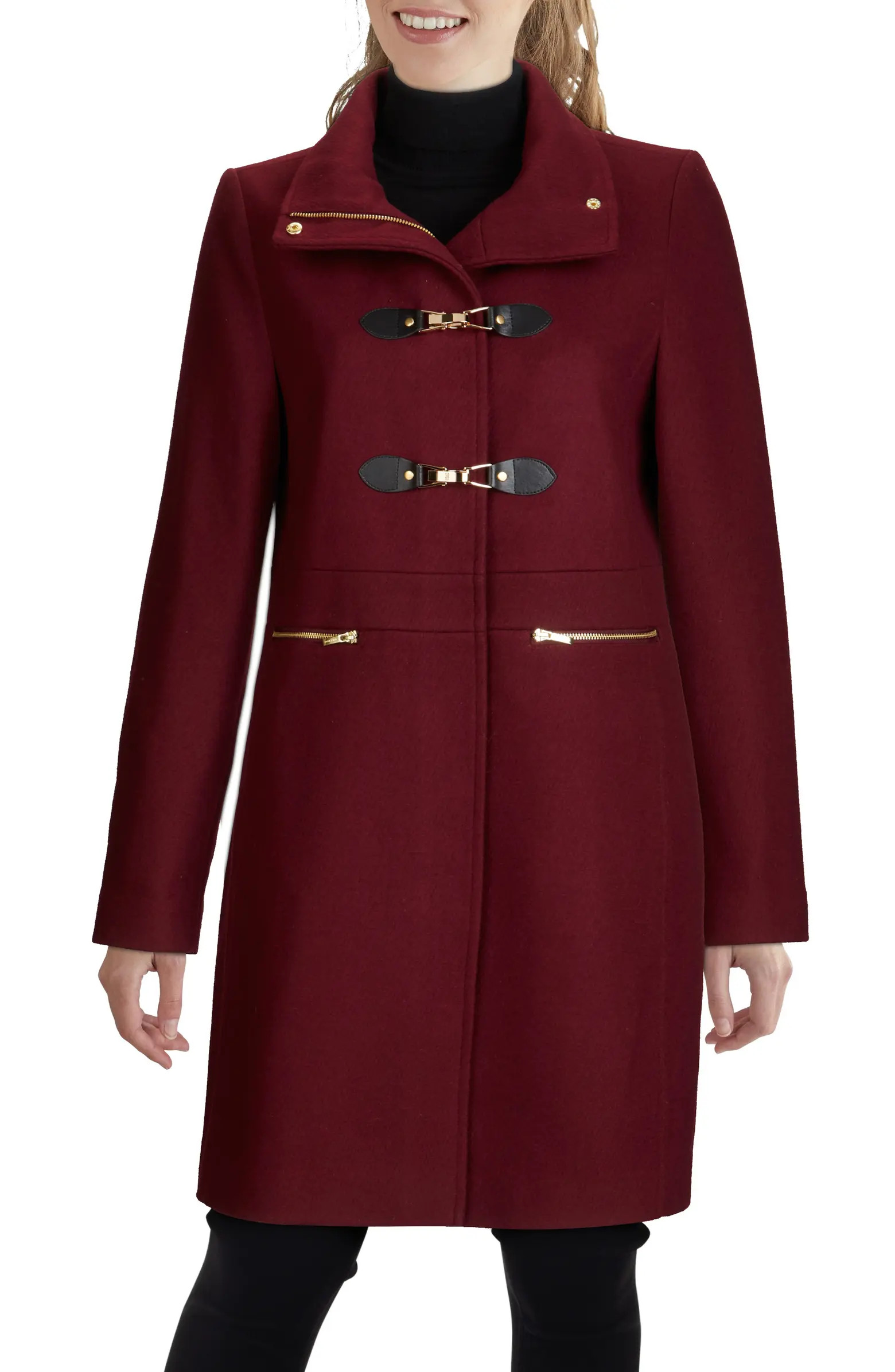 Wool Blend Twill Coat | Nordstrom Rack