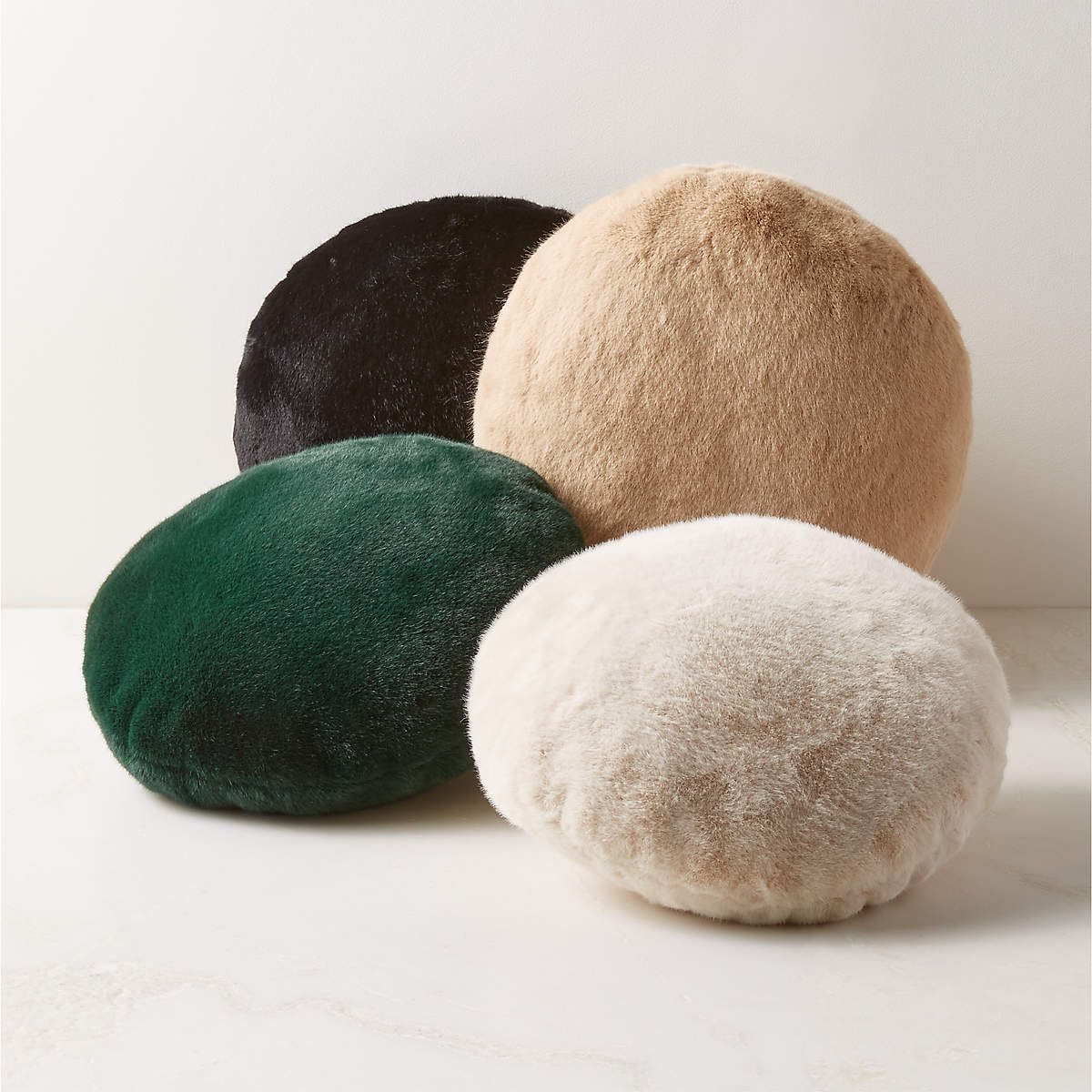 Harlee Round Green Modern Throw Pillow + Reviews | CB2 | CB2