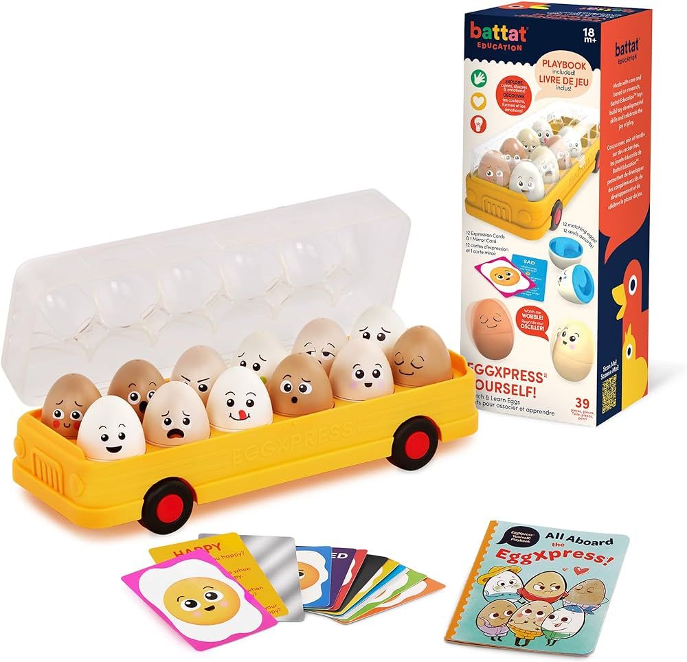 Battat Education – Egg Toys For Toddlers – Matching Eggs – Letter & Color Matching – Sort... | Amazon (US)