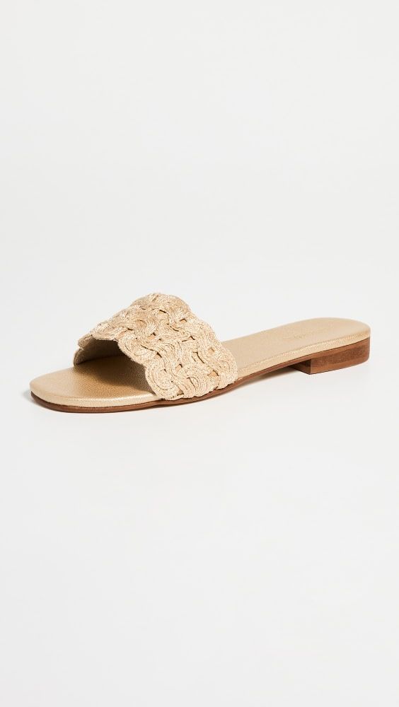 KAANAS Nash Textured Band Slip On Sandal | Shopbop | Shopbop