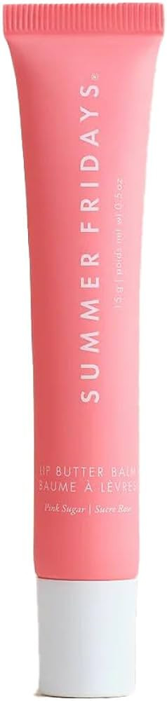 Summer Fridays Lip Butter Balm - Hydrating Lip Mask - Shea Butter, Vegan - Pink Sugar (0.5 Oz) | Amazon (US)