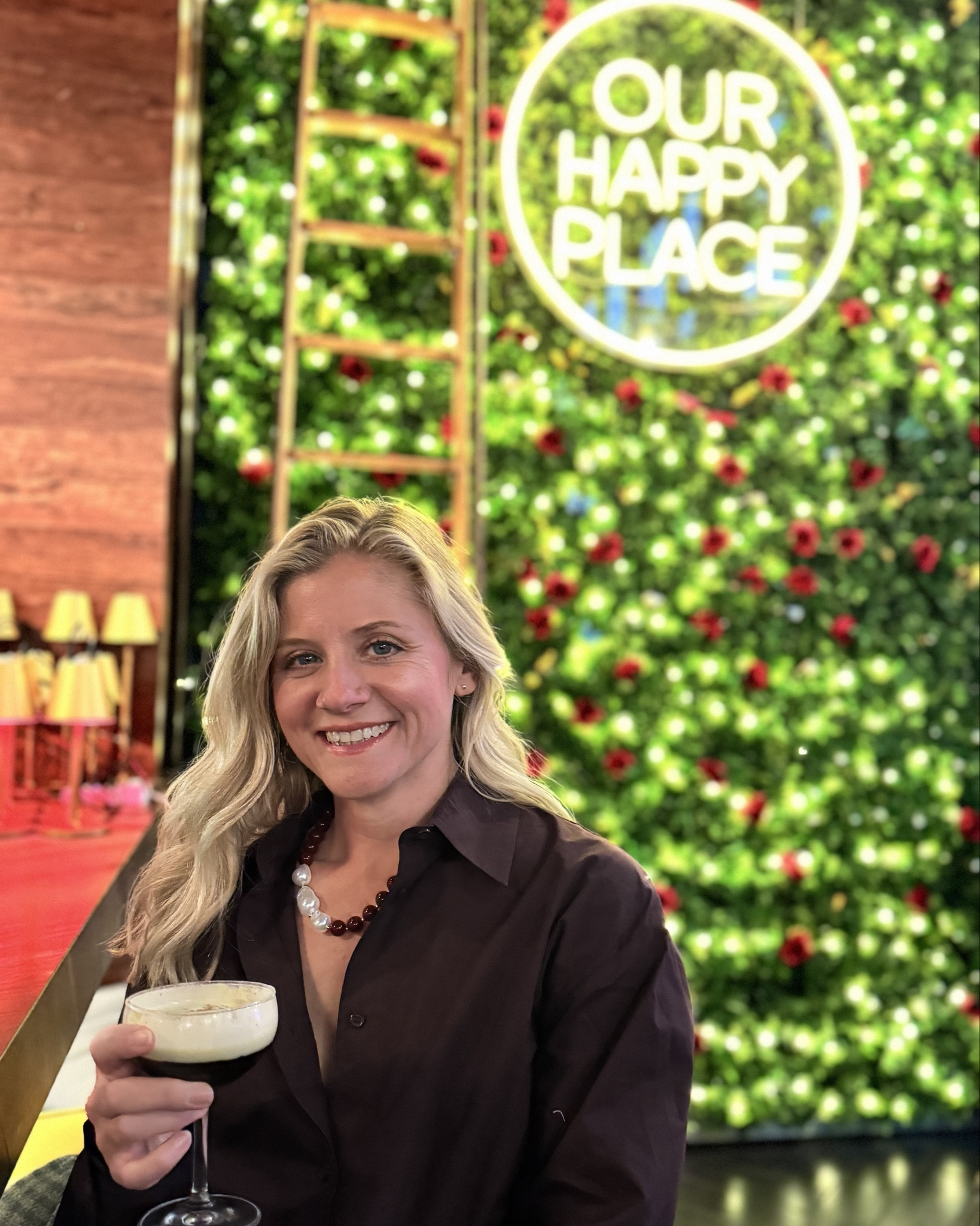 Last night in San Diego 🍸
We stopped at Mimoza for cocktails and a trio of hummus before heading to dinner at STK and finishing the night with a comedy show at Mad House Comedy Club. The pistachio espresso martini and Volcan margarita were both amazing!

I wore a chocolate poplin button-down, Frame jeans, suede belt, brown boots, and my Chanel bag. Chris wore jeans, a collared shirt, and Allen Edmonds boots.

#LTKStyleTip #LTKSeasonal #LTKTravel