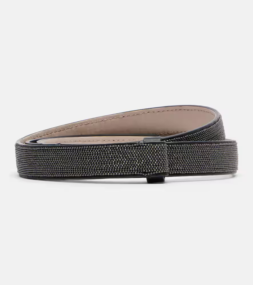 Brunello Cucinelli Monili leather belt | Mytheresa (US/CA)