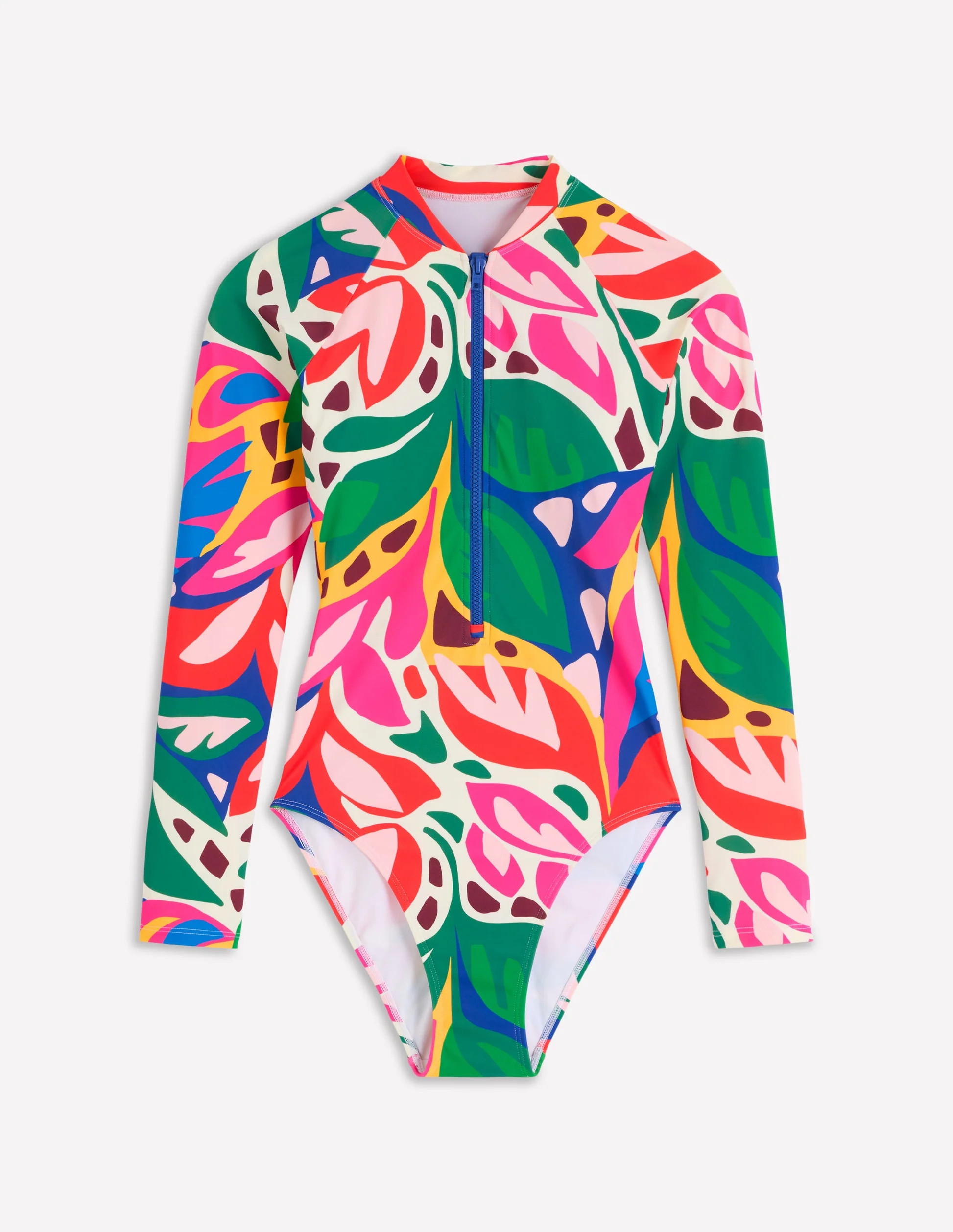 Rash Guard Swimsuit-Khaki, Colourblock | Boden (US)