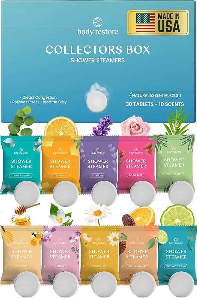 BodyRestore Shower Steamers Aromatherapy, Gifts for Women, Variety 30 Pack | Amazon (US)