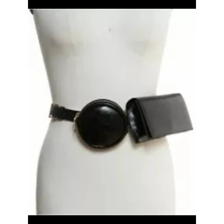 INC Black Leather Belt Bag Purse - Walmart.com | Walmart (US)