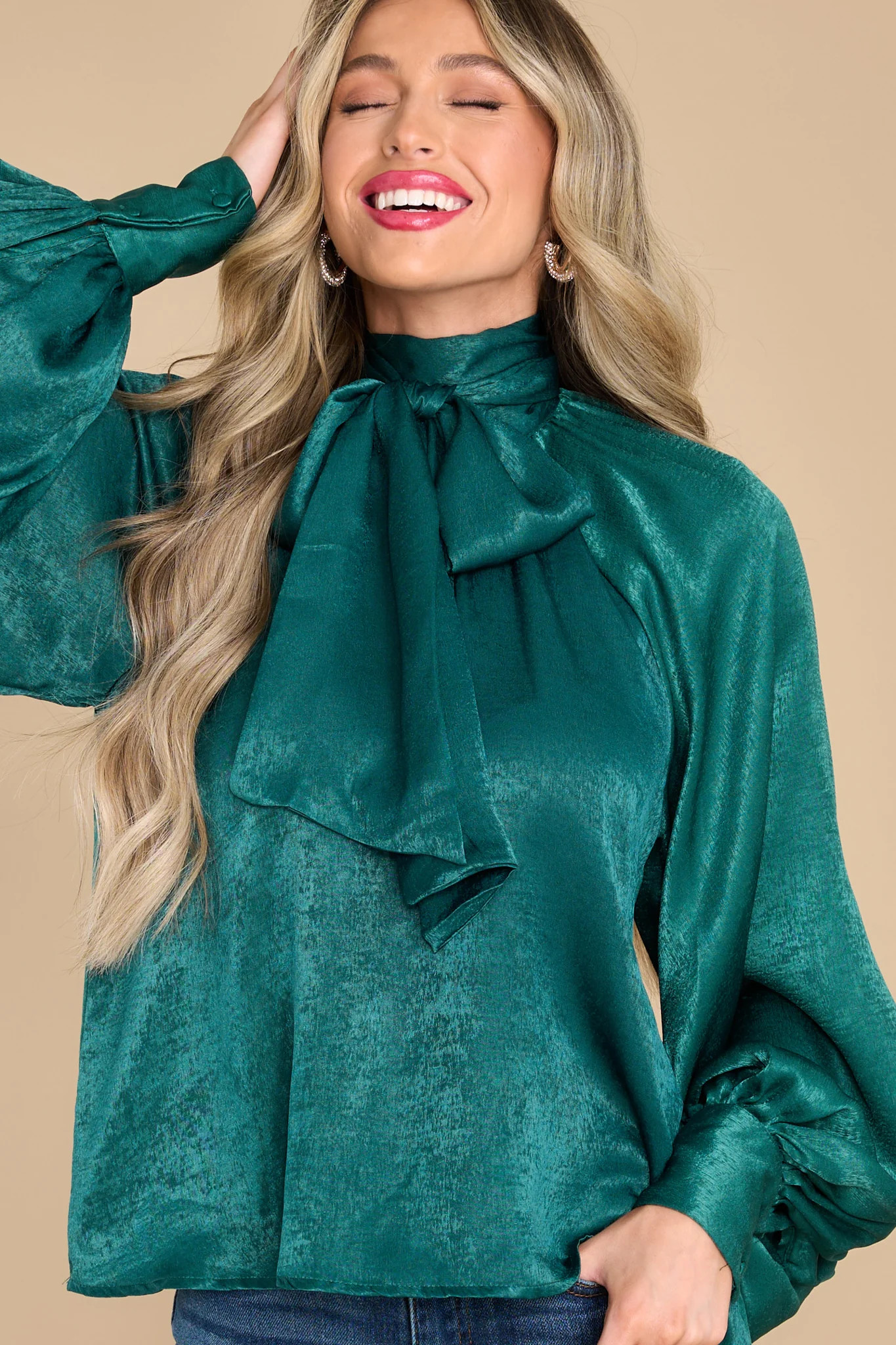 World Class Emerald Top | Red Dress 