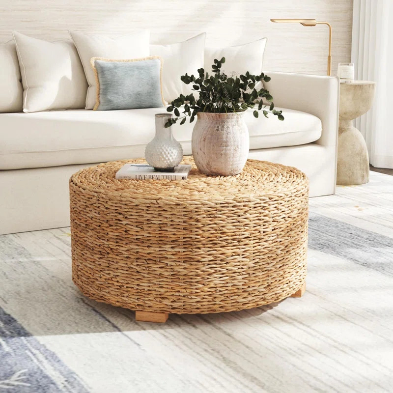 This handwoven coffee table brings a touch of nature into your seating area with its coastal silh... | Wayfair North America