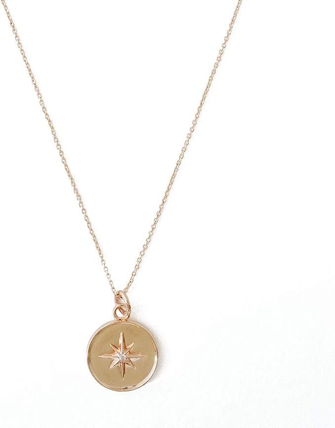 HONEYCAT Starburst Pendant Necklace in Gold, Rose Gold, or Silver | Minimalist, Delicate Jewelry | Amazon (US)