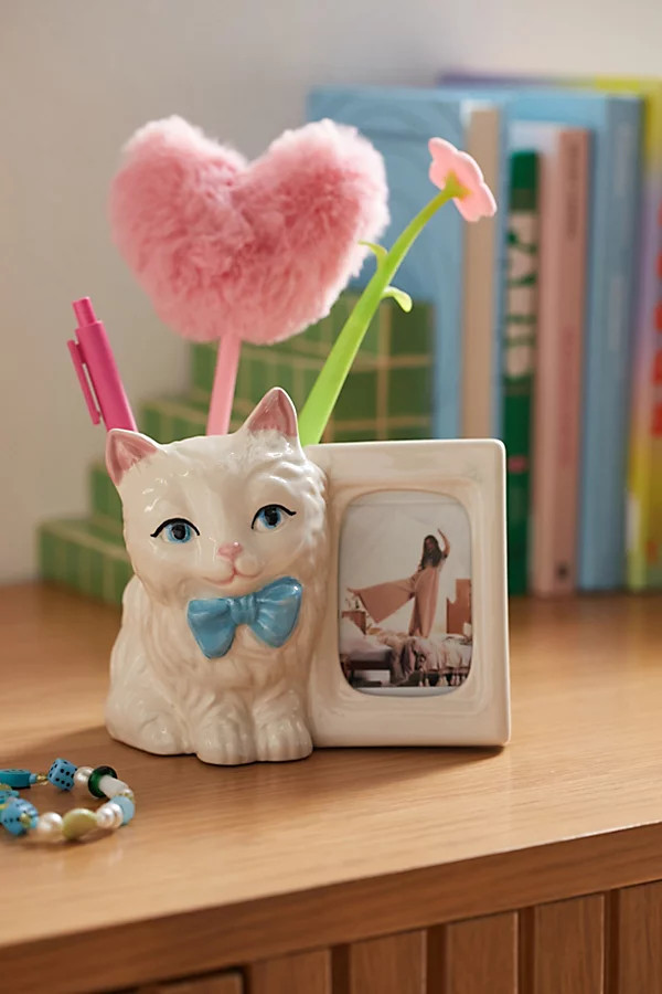 Cat INSTAX Picture Frame Vase in White at Urban Outfitters | Urban Outfitters (US and RoW)