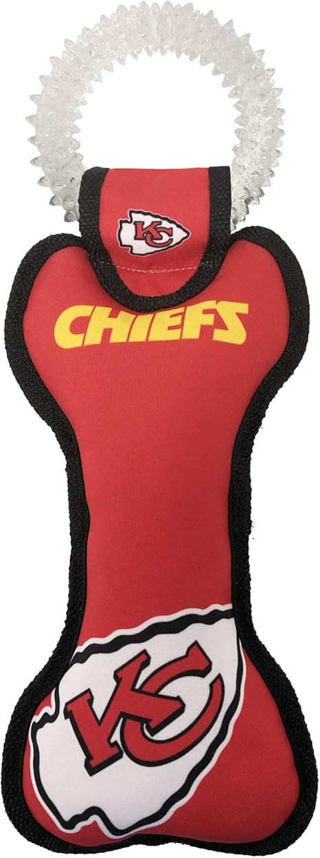Pets First NFL Kansas City Chiefs Dental Dog TUG Toy with Squeaker. Tough PET Toy for Healthy Fun... | Amazon (US)