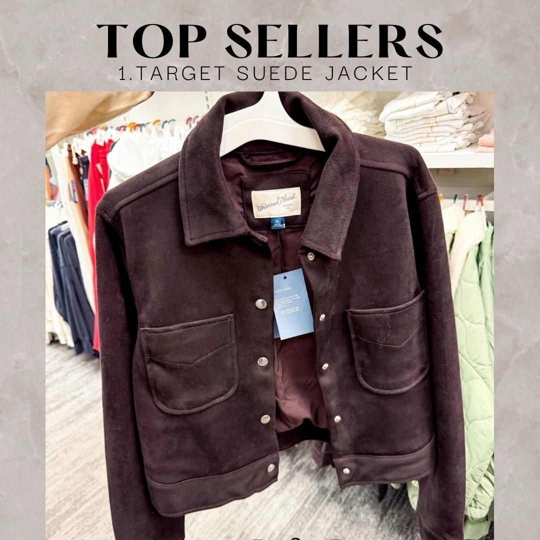 Weekly best seller 
Target faux suede jacket 

#LTKFindsUnder100 #LTKSaleAlert #LTKFindsUnder50