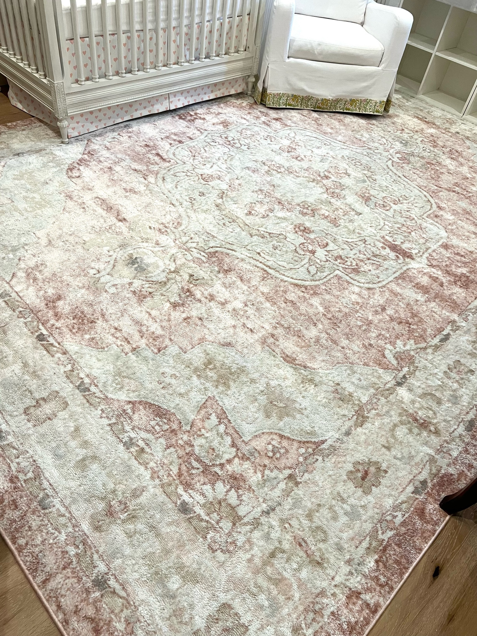 Baby girl nursery rug! Affordable baby girl nursery rug! So soft, has different tones of pink, and a little bit of soft grey/blue. Pink rug

#LTKhome #LTKbaby #LTKbump