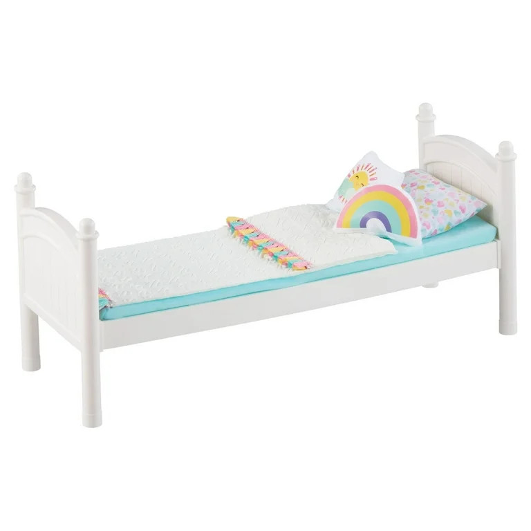My Life As 6-Piece Stackable Bed Play Set for 18 inch Dolls, White | Walmart (US)