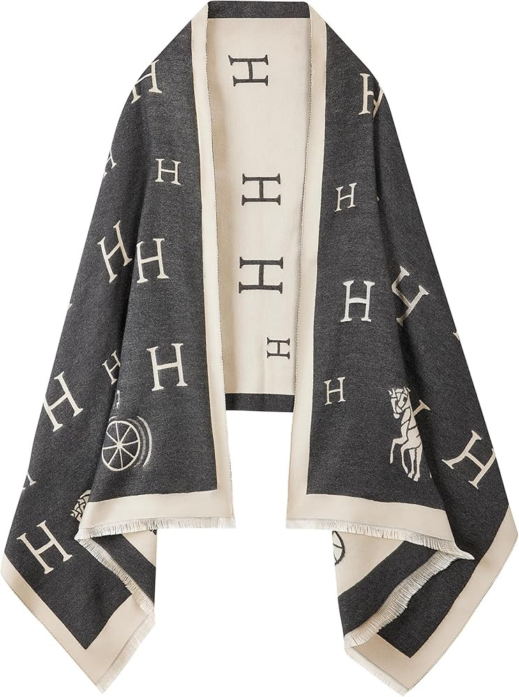 nratto Women's Reversible Pashmina Shawl Wrap for Women Big Scarf Holiday Gifts | Amazon (US)