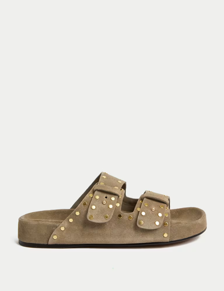 Suede Studded Footbed Mules | Marks & Spencer (UK)