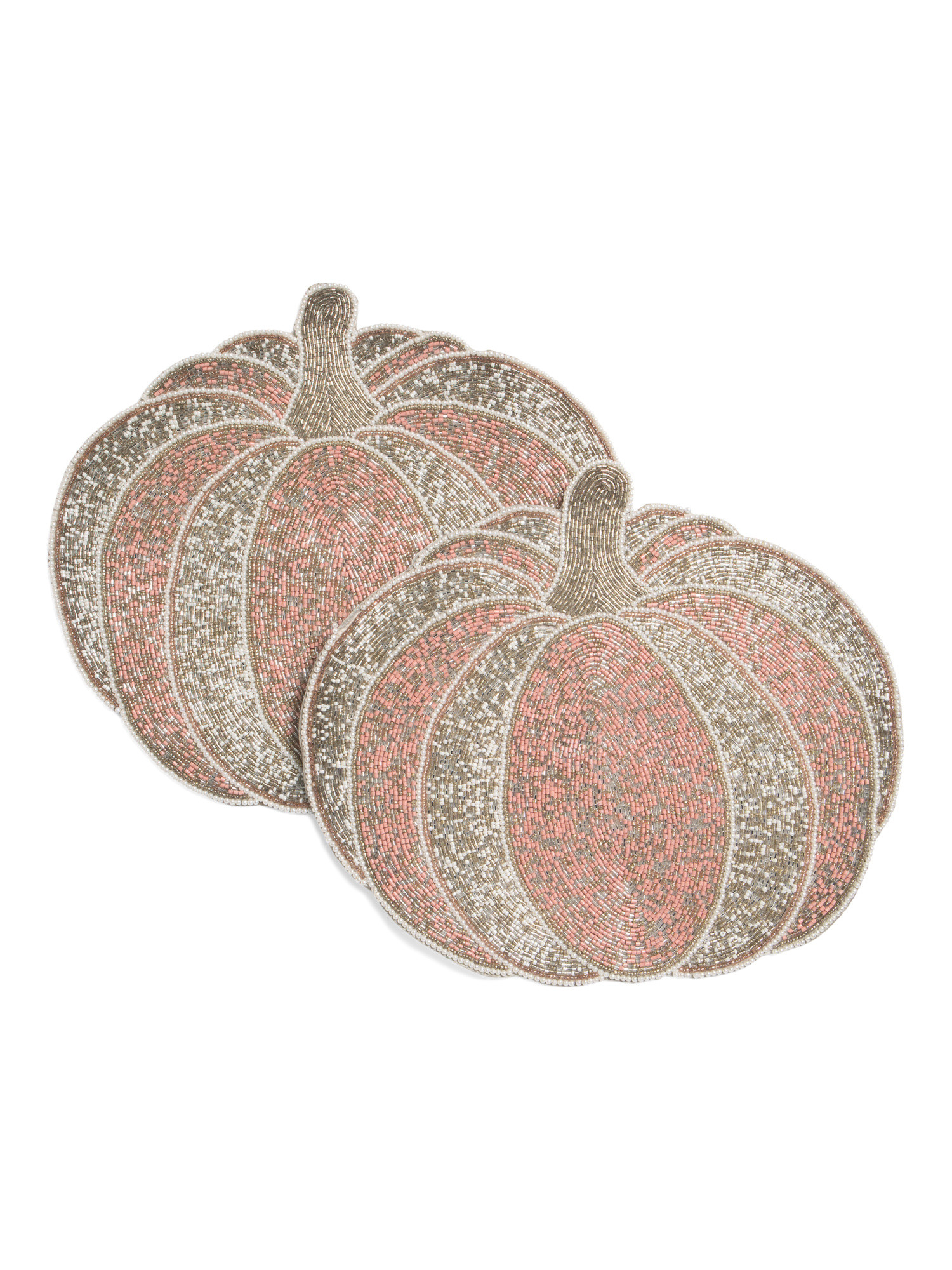 Set Of 2 Figural Pumpkin Placemats | TJ Maxx