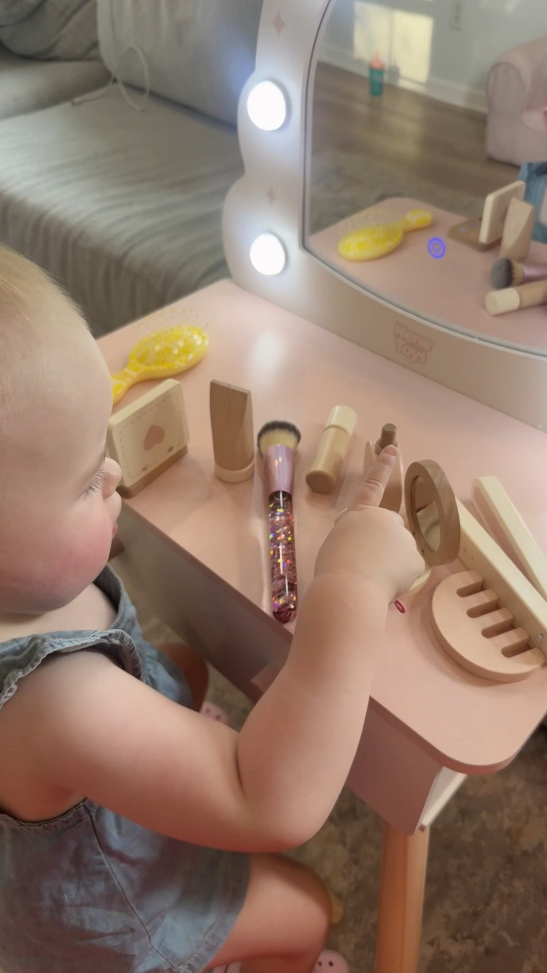 The most magical toddler makeup vanity.  
#toddlerfinds
#toddlervanity
#amazontoyfind

#LTKKids