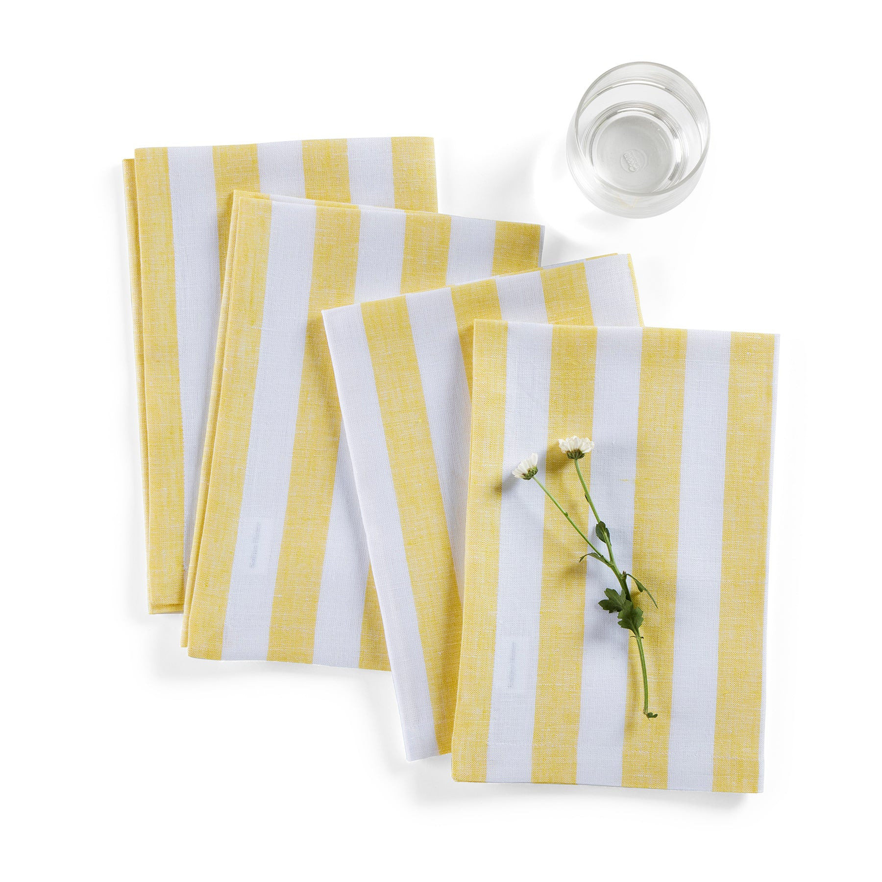 Sorrento Stripe Linen Napkins, Set of 4 | Solino Home