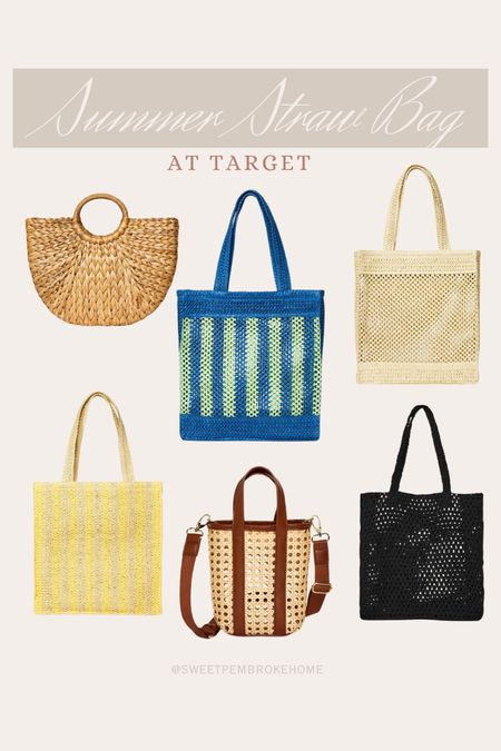 New Straw Bags at Target, perfect for Spring Break and summer vacations. #strawbags #crochetbags #beachbag #vacations #resortwear #vacationoutfit 

#LTKSeasonal #LTKswim #LTKstyletip