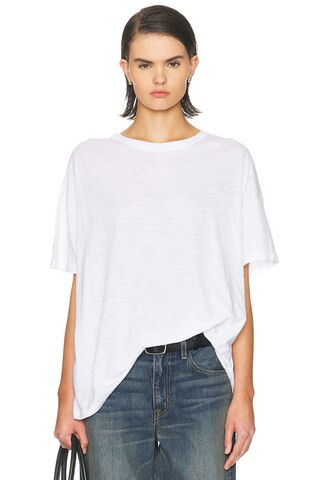 American Vintage Jacksonville T-Shirt in Blanc - White. Size XS/S (also in ). | FWRD 