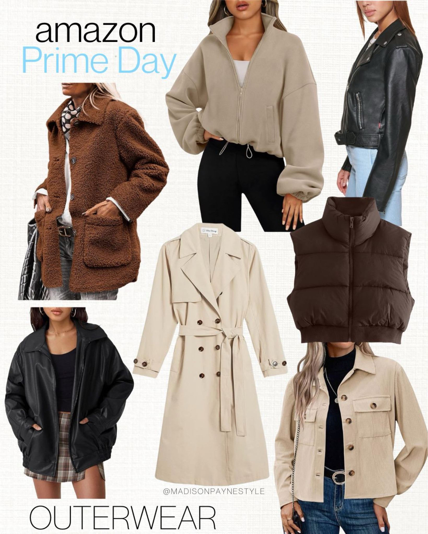 AMAZON PRIME DAY ✨ started today October 8th and ends tomorrow October 9th! Outerwear on sale for Prime Day 🍂

Amazon Prime Day, Amazon prime day sale, Amazon prime, Amazon deals, Amazon sale, prime day, prime day sales, prime day deals, Amazon, outerwear, jackets, fall outfits, Amazon jacket, Madison Payne 

#LTKSaleAlert #LTKSeasonal #LTKxPrimeDay