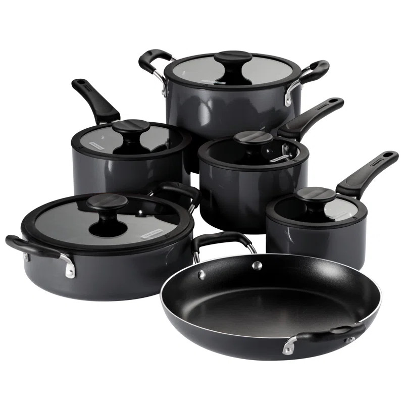 Tramontina Aluminum Non Stick 11 Pc Nesting Cookware Set | Wayfair North America