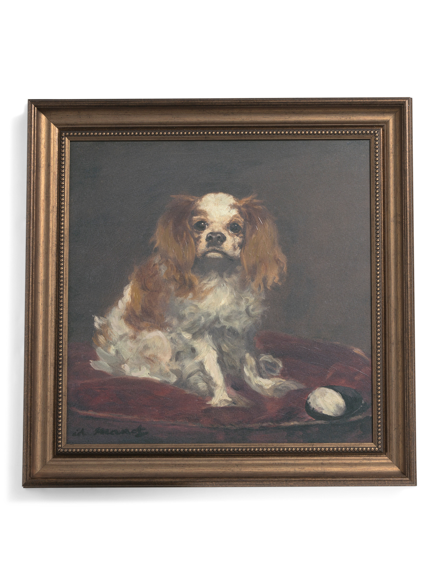 24x24 Regal Dog Framed Canvas Wall Art | TJ Maxx
