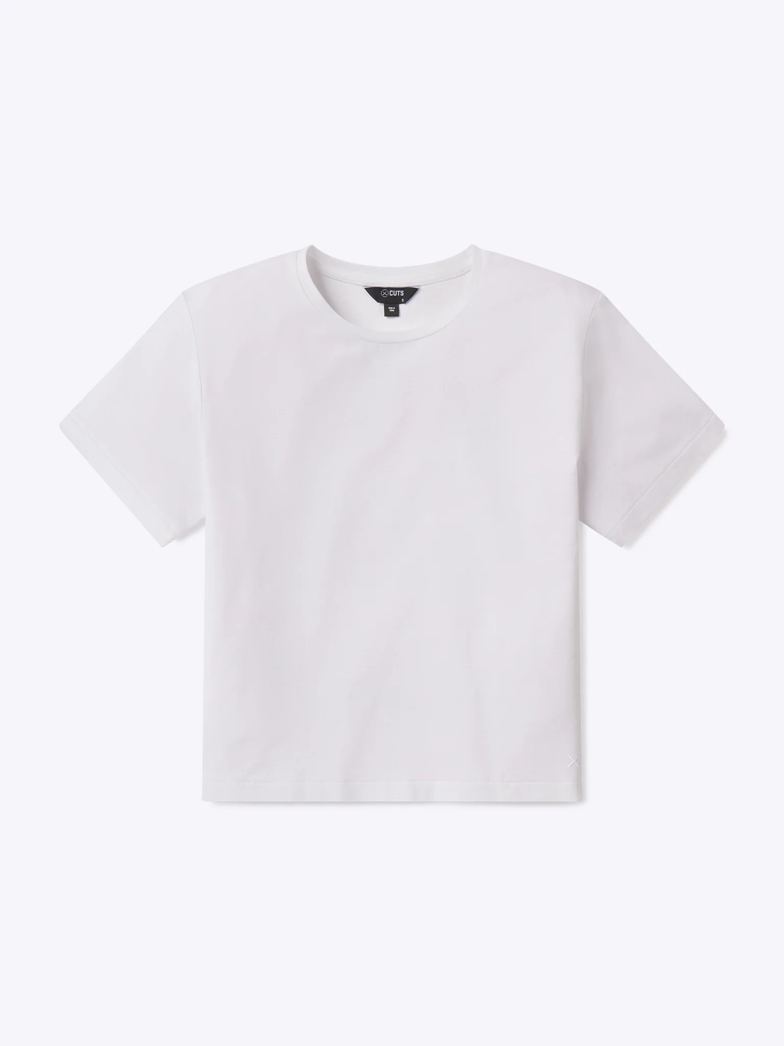 Boxy Pocket Tee Shirt | White Relaxed-fit | Cuts Clothing Inc.