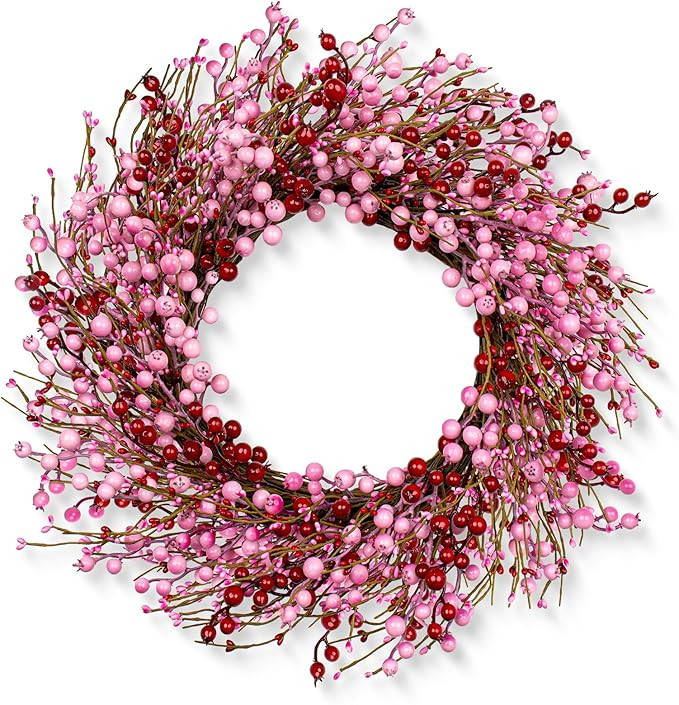 Valentines Day Wreath 22 Inch Valentines Day Wreaths for Front Door Artificial Valentines Day Doo... | Amazon (US)