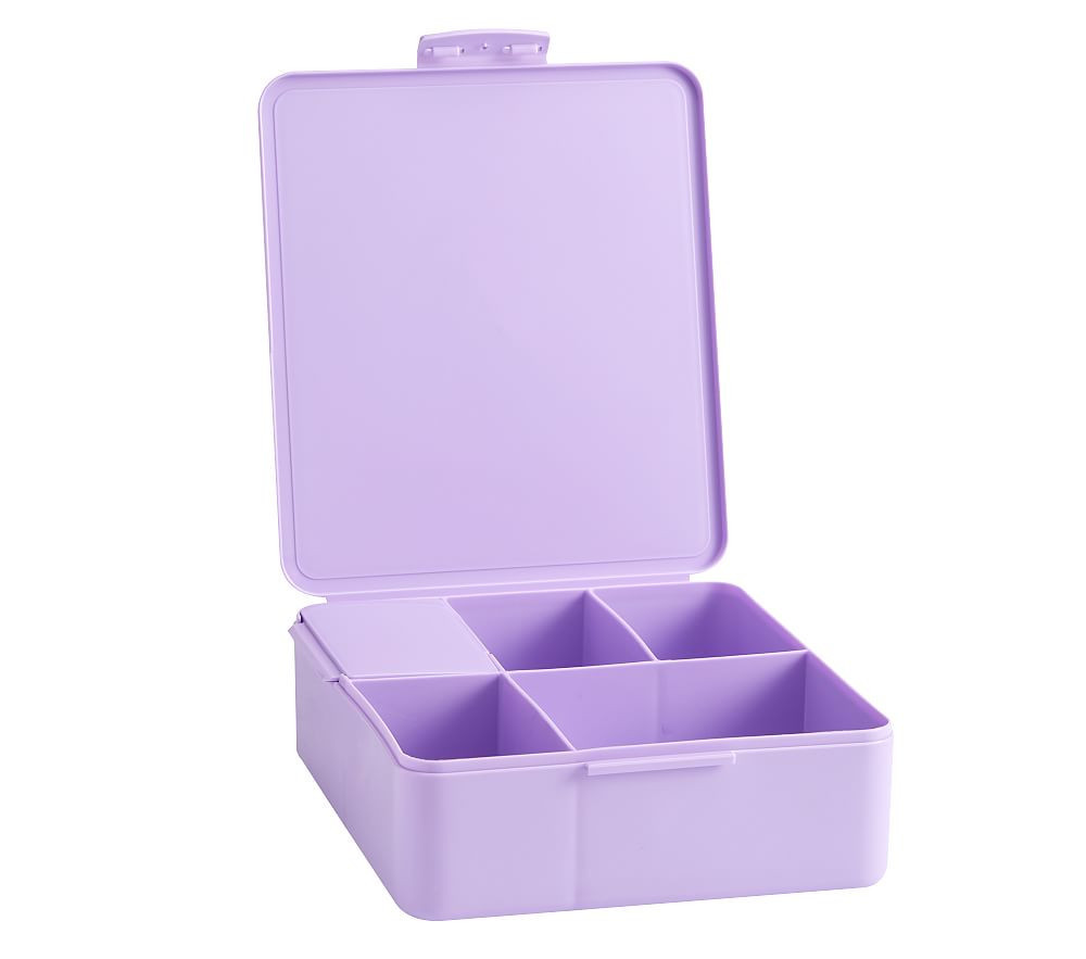 Square All-in-one Recycled Kids Bento Box, Lavender | Pottery Barn Kids