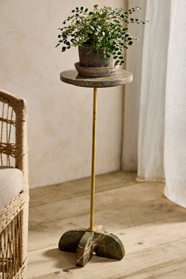 Gray Marble Side Table | Anthropologie (US)