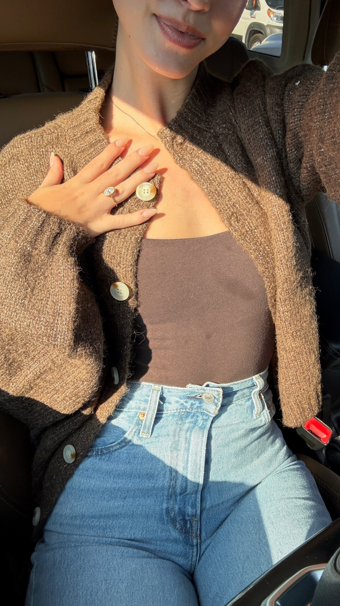 Ootd for wedding band shopping 💍🤎