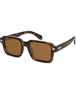 SOJOS Retro Square Polarized Sunglasses for Women Men, 70s 80s Classic Vintage Rectangle Shades S... | Amazon (US)