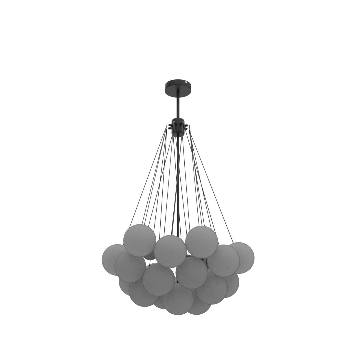 LITFAD White Frosted Glass Suspension Lighting Modern Living Room Balloon Design Chandelier Dinin... | Amazon (US)