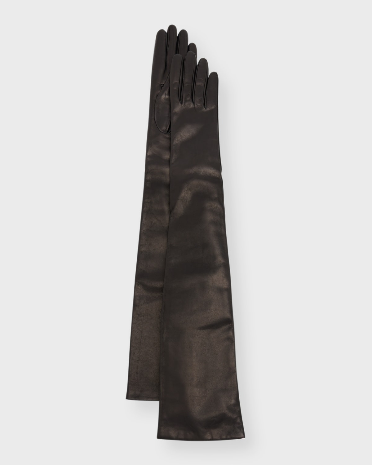 Opera Cashmere-Lined Leather Gloves | Neiman Marcus