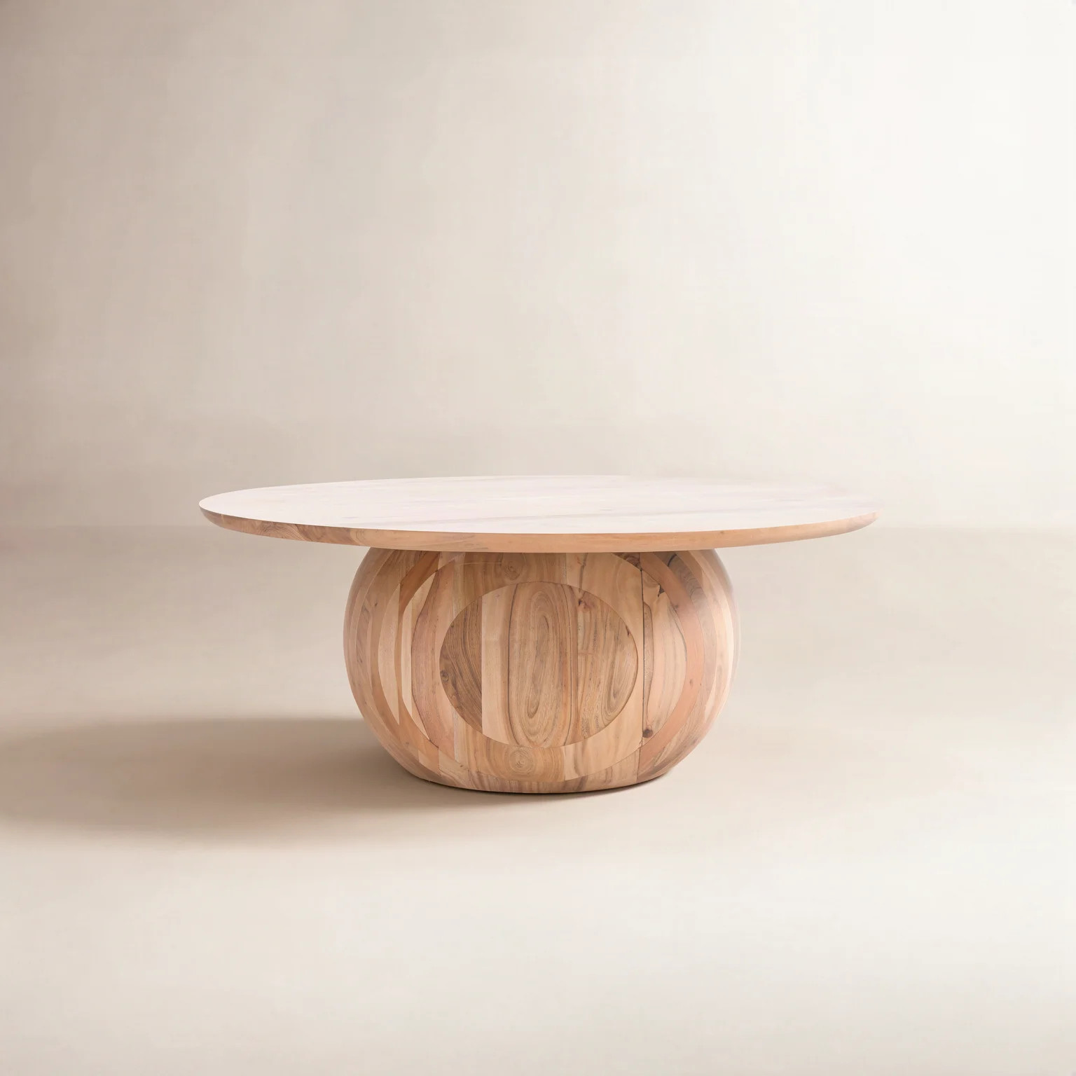 Iver Solid Wood Pedestal Coffee Table | Joss & Main