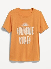 EveryWear Slub-Knit Graphic T-Shirt for Women | Old Navy (US)