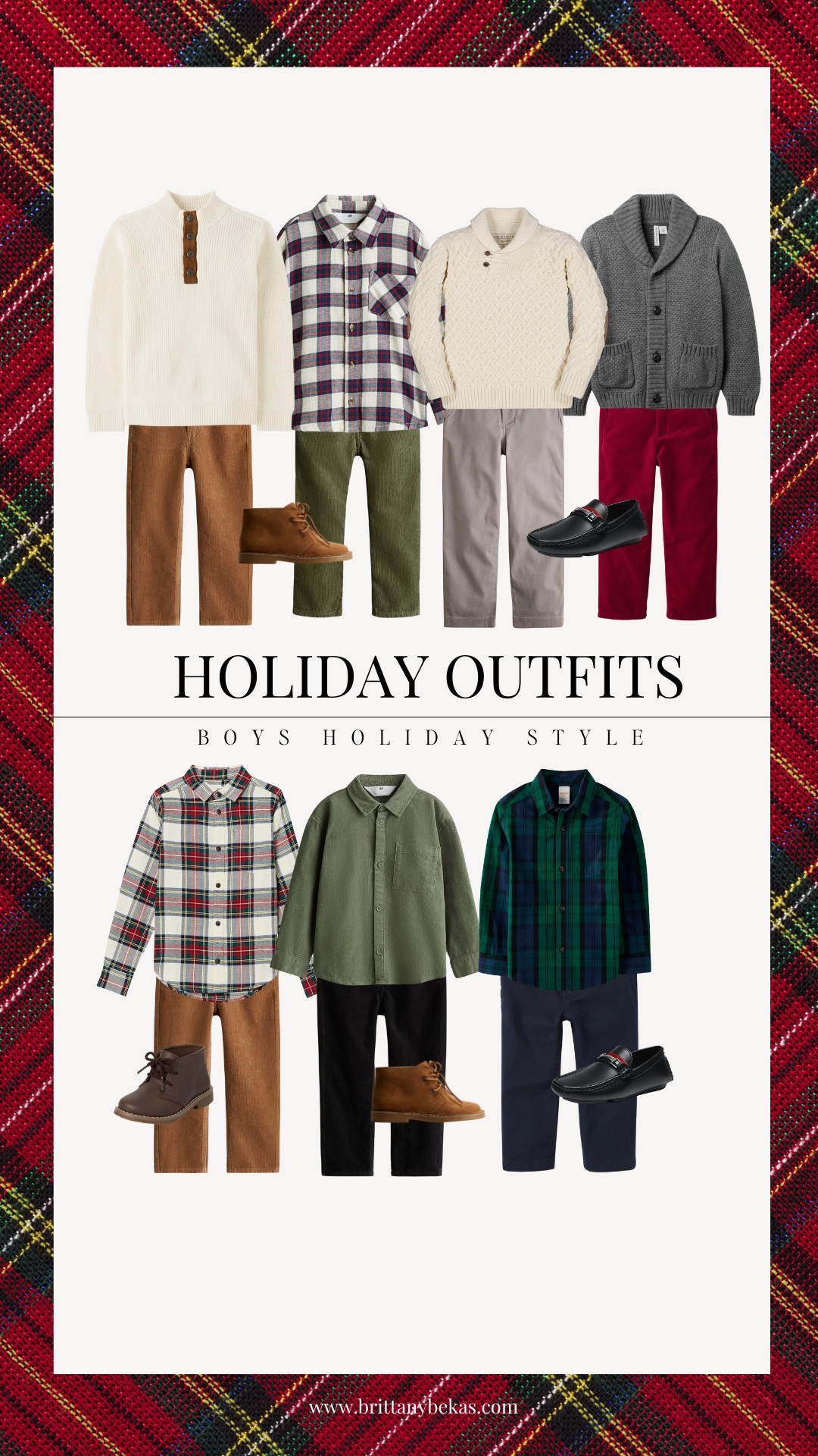 Holiday outfits for boys and toddlers. Christmas shirt for boys. Cordory pants. Plaid Christmas shirt for boys. Holiday card photo outfits for boys. H&M / Amazon Boys Style 

 #LTKCyberWeek #LTKHoliday #LTKKids